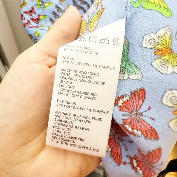 Urban Outfitters Blue Multi Butterfly Print Mini Skirt sz S - Picture 7 of 10